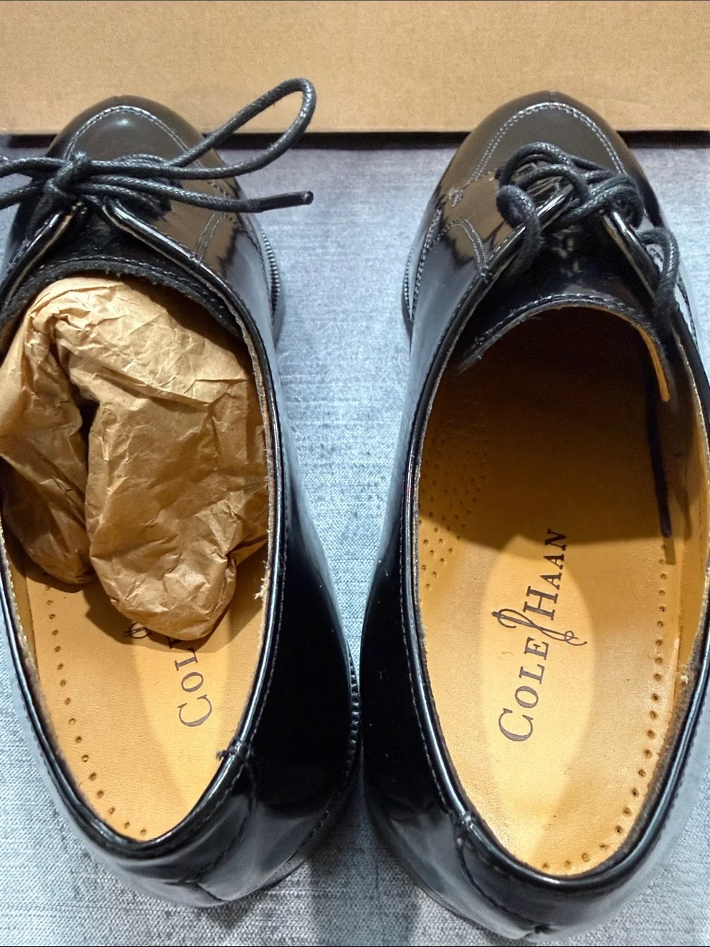 Cole Haan polished black